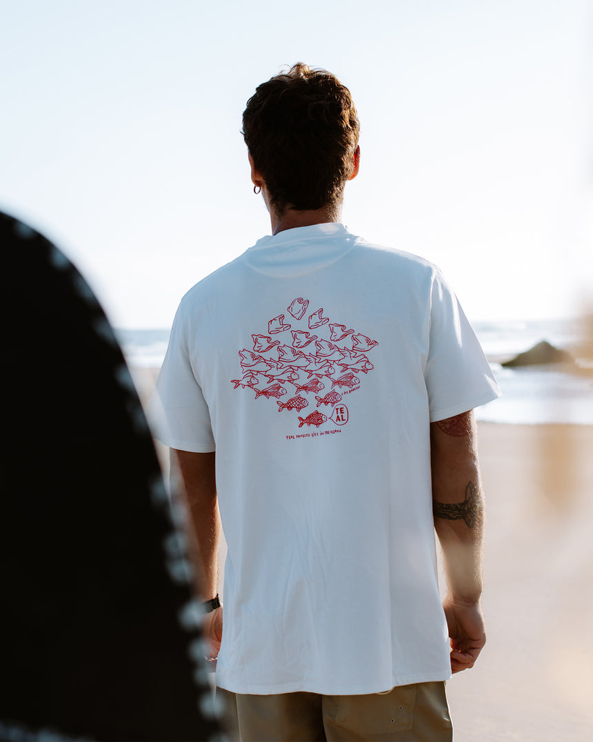 Performance T-Shirt: Coral Red S/M