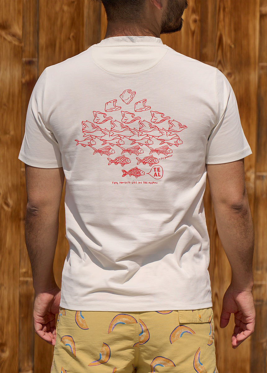 Performance T-Shirt: Coral Red S/M