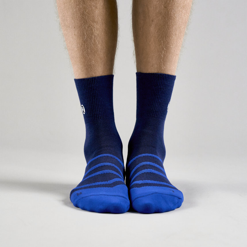 Performance Sock Mid: Deep Sea/Blue