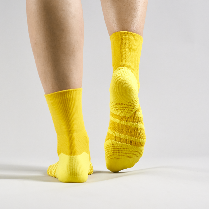 Performance Sock Mid: Yellow/Sulphur
